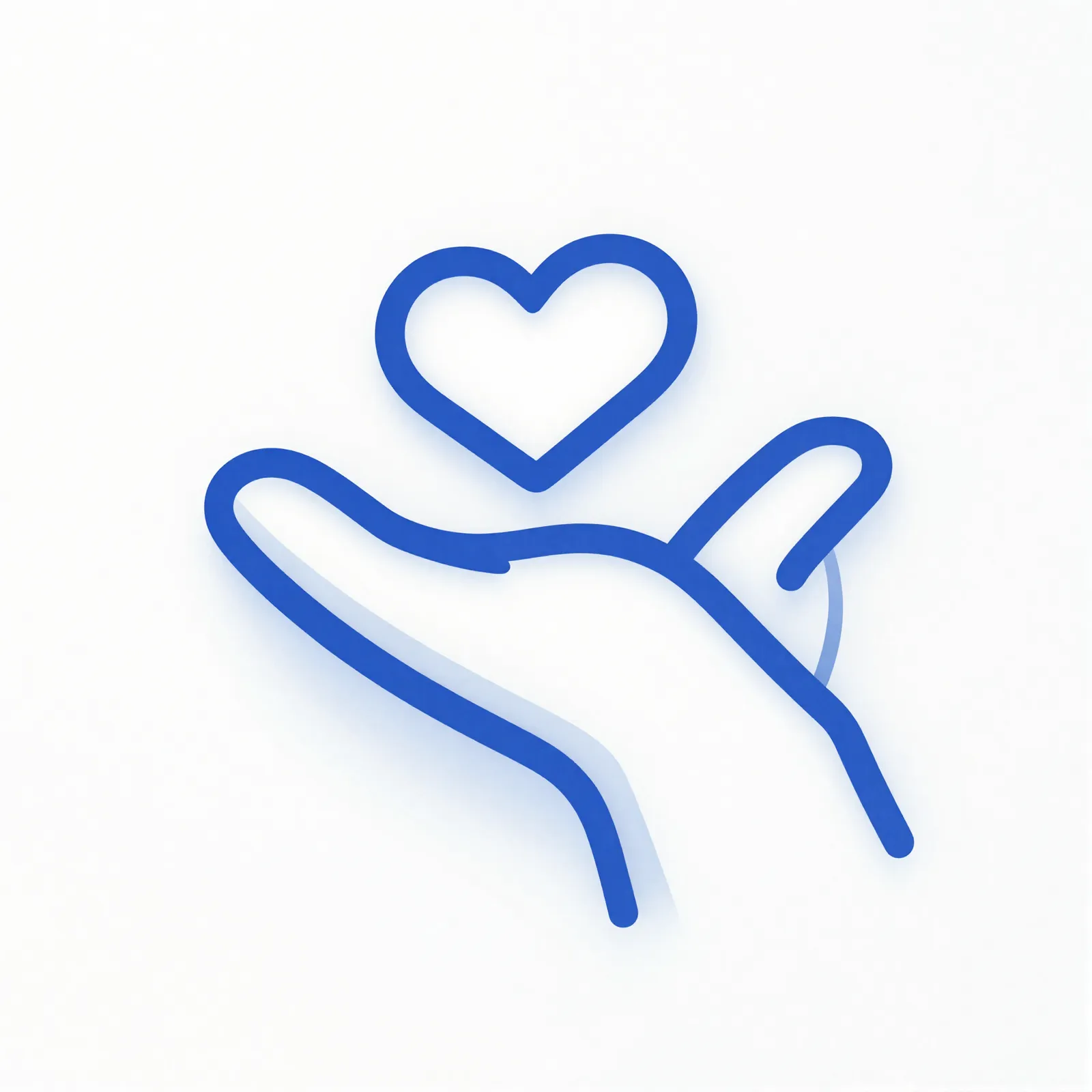 Hand mit Herz Symbol