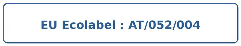 EU Ecolabel — Lizenznummer AT/052/004