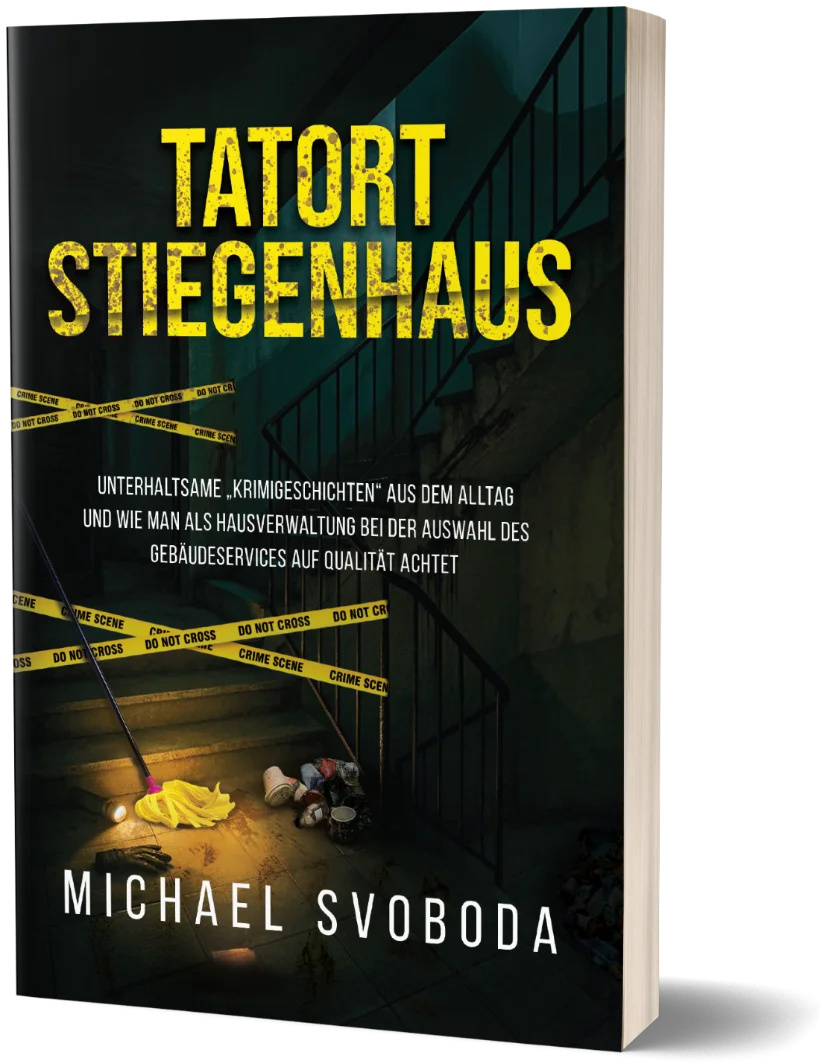 Tatort Stiegenhaus — das Buch (3D-Cover)